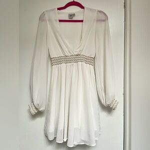 ASOS Greek Goddess Vibes White Mini Dress